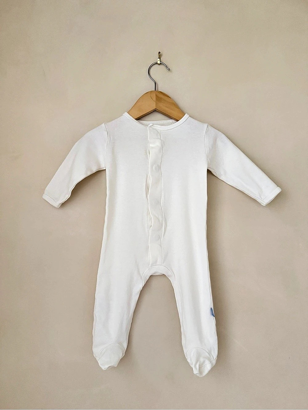 Magnetic Me White Organic Cotton Footie